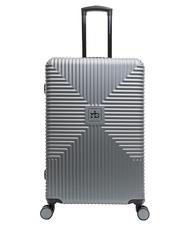 ROCCOBAROCCO ADVENTURE Set of 3 cabin trolleys, medium, large middle grey - Trolley Set - 4