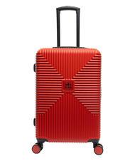 ROCCOBAROCCO ADVENTURE Set of 3 cabin trolleys, medium, large red - Trolley Set - 3