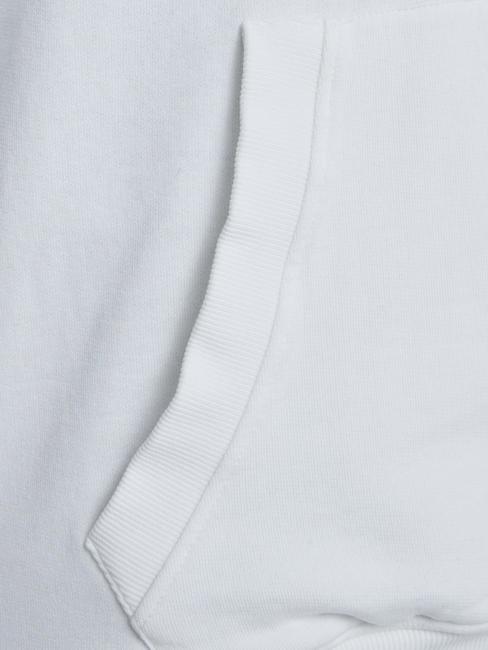 FINCH TERRY Sweatshirt oversize with pocket and hood salt white multi - Sweatshirts