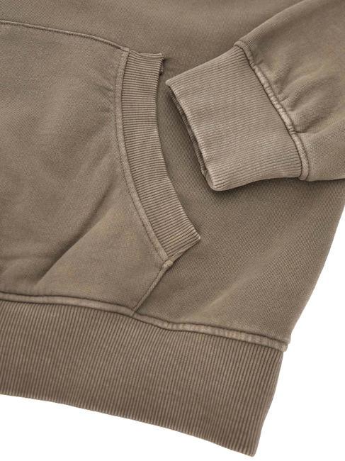 FINCH TERRY Sweatshirt oversize with pocket and hood slate taupe multi - Sweatshirts