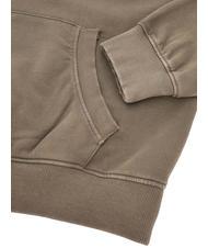 GUESS FINCH TERRY Sweatshirt oversize with pocket and hood slate taupe multi - Sweatshirts - 4