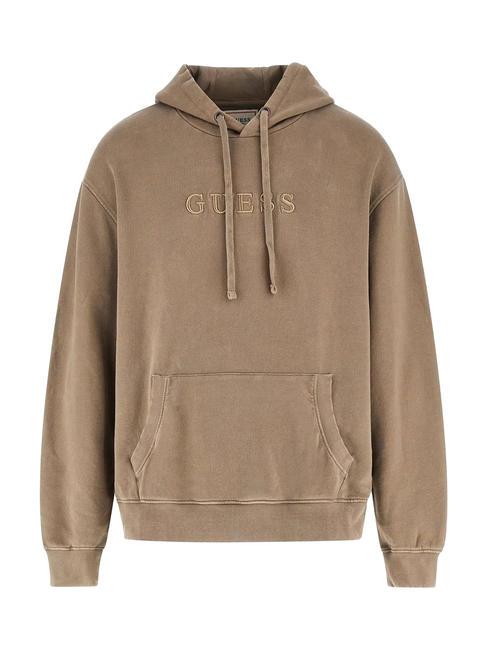 FINCH TERRY Sweatshirt oversize with pocket and hood slate taupe multi - Sweatshirts