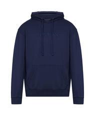 GUESS FINCH TERRY Sweatshirt oversize with pocket and hood smart blue multi - Sweatshirts - 3