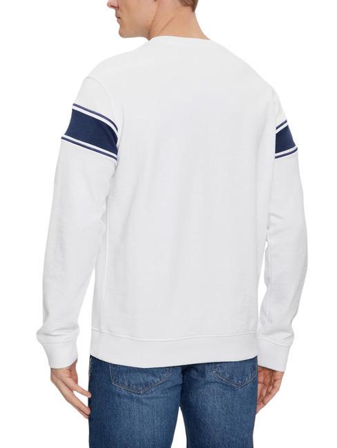 INSERTED STRIPE Cotton crewneck sweatshirt purwhite - Sweatshirts