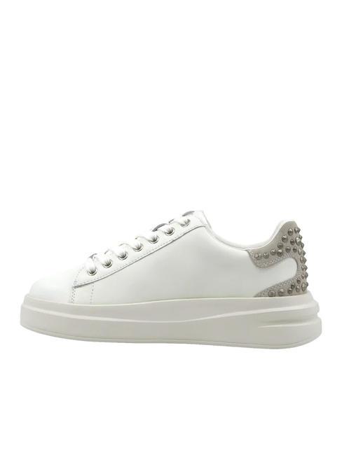 ELBINA Leather sneakers with studs WHITE / YES - Women’s shoes