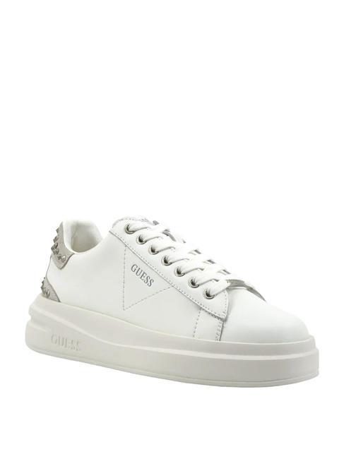 ELBINA Leather sneakers with studs WHITE / YES - Women’s shoes