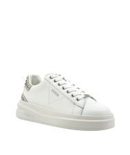 GUESS ELBINA Leather sneakers with studs WHITE / YES - Women’s shoes - 3