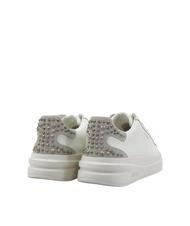 GUESS ELBINA Leather sneakers with studs WHITE / YES - Women’s shoes - 4