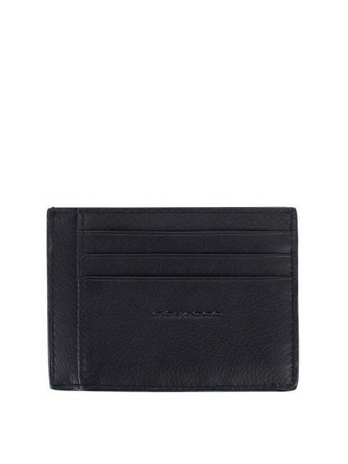 BLACK SQUARE Flat leather card holder black - Men&rsquo;s Wallets