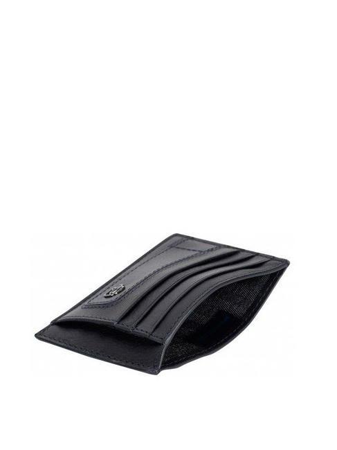 BLACK SQUARE Flat leather card holder black - Men&rsquo;s Wallets