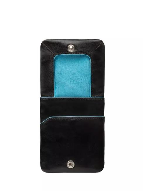 BLUE SQUARE Leather coin purse black - Men’s Wallets