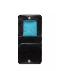 PIQUADRO BLUE SQUARE Leather coin purse black - Men’s Wallets - 2