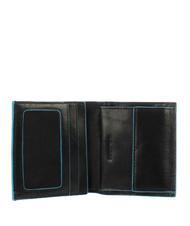 PIQUADRO BLUE SQUARE  Leather wallet with metal logo - Men&rsquo;s Wallets