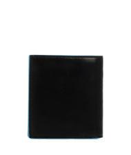 PIQUADRO BLUE SQUARE  Leather wallet with metal logo black - Men&rsquo;s Wallets - 5