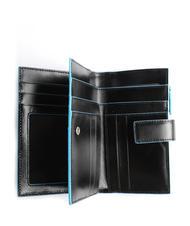 PIQUADRO wallet BLUE SQUARE line, in leather Black - Women’s Wallets - 2