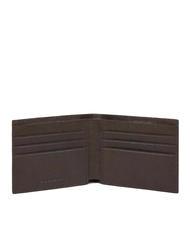 PIQUADRO BLACK SQUARE  Leather wallet MORO - Men’s Wallets - 2