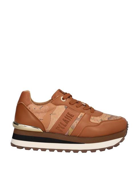 WENDY JR Sneakers Leather / Geo Beige - Women&rsquo;s shoes