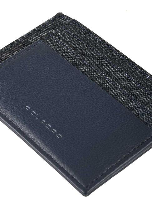 P16  Flat card holder BLUE CHEVRON - Men’s Wallets