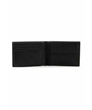 PIQUADRO MODUS SPECIAL Hammered leather wallet Black - Men&rsquo;s Wallets - 3