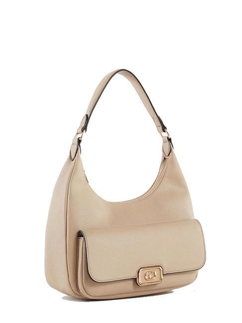 CLAIRE Hobo bag with pocket sand - Women’s Bags