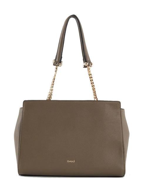 CLAIRE Chain Handle Shoulder Bag taupe - Women’s Bags