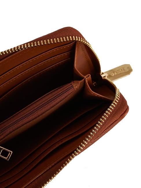 CLEMENTINE Medium zip around wallet tan - Women’s Wallets