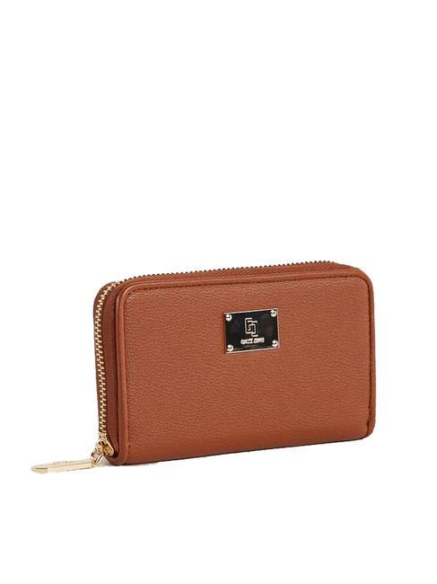 CLEMENTINE Medium zip around wallet tan - Women’s Wallets