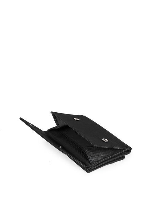 P16 Wallet in leather and fabric CHEVRON / BLACK - Men&rsquo;s Wallets