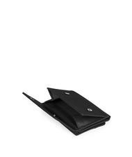 PIQUADRO P16 Wallet in leather and fabric CHEVRON / BLACK - Men&rsquo;s Wallets - 3