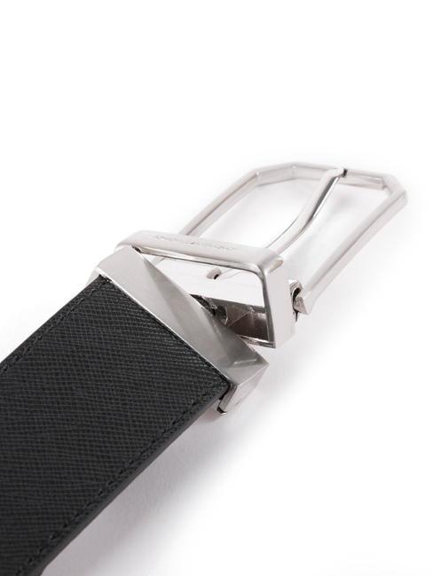 C74 Reversible leather belt black blue - Belts
