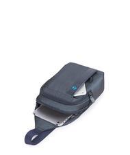 PIQUADRO P16 One-shoulder backpack bag BLUE CHEVRON - Laptop backpacks - 2