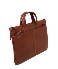 PIQUADRO BLACK SQUARE  15" PC briefcase, expandable leather - Work Briefcases - 3