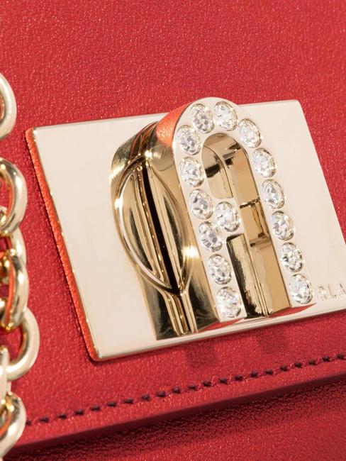 1927 Mini Metallic Leather Bag Venetian red - Women’s Bags