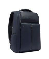 PIQUADRO HEDLEY Leather 14" Laptop Backpack blue - Laptop backpacks - 2