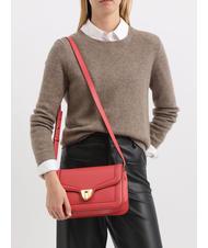 COCCINELLE NEW MARVIN TWIST  Shoulder bag, in leather cranberries - Women’s Bags - 4