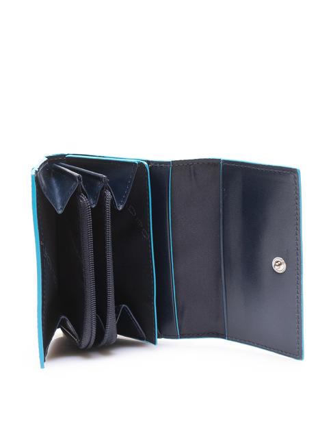 CAMPIONARIO - BLSQ Compact leather wallet blue2 - Men&rsquo;s Wallets