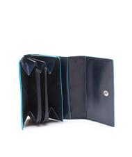 PIQUADRO CAMPIONARIO - BLSQ Compact leather wallet blue2 - Men&rsquo;s Wallets - 2