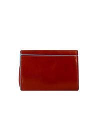 PIQUADRO CAMPIONARIO - BLSQ Compact leather wallet orange - Men&rsquo;s Wallets - 3