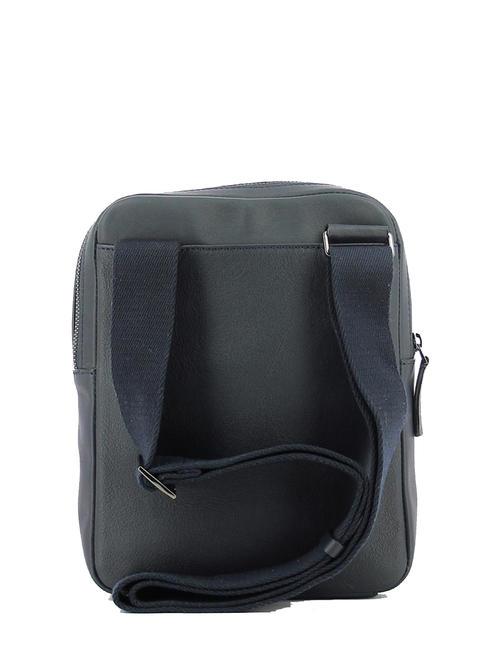 CAMPIONARIO - DAVID Leather shoulder bag for iPad blue - Over-the-shoulder Bags for Men