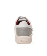 LOVE MOSCHINO BOLD 40 MIX Sneakers white/silver/chip/grey - Women’s shoes - 5