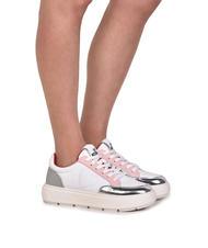 LOVE MOSCHINO BOLD 40 MIX Sneakers white/silver/chip/grey - Women’s shoes - 6
