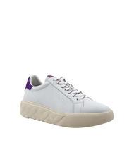 LOVE MOSCHINO HEART 45 Leather sneakers white/iris - Women’s shoes - 3