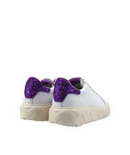 LOVE MOSCHINO HEART 45 Leather sneakers white/iris - Women’s shoes - 4