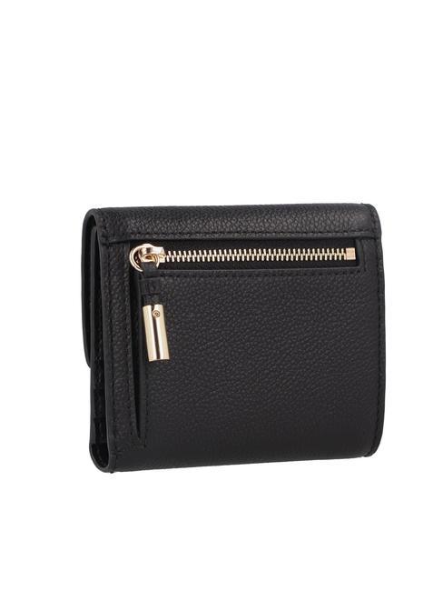 GOCCIA Medium Bifold Leather Wallet Black - Women’s Wallets