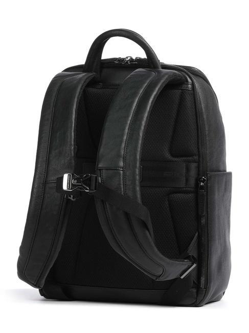 BLACK SQUARE Leather backpack for 14" laptop Black - Laptop backpacks