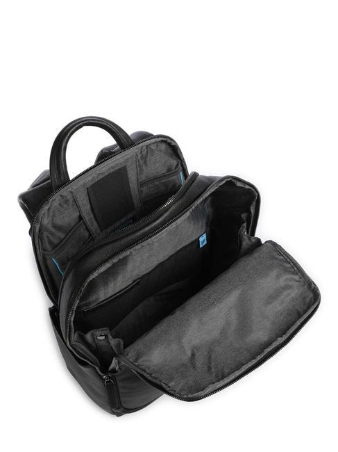 BLACK SQUARE Leather backpack for 14" laptop Black - Laptop backpacks