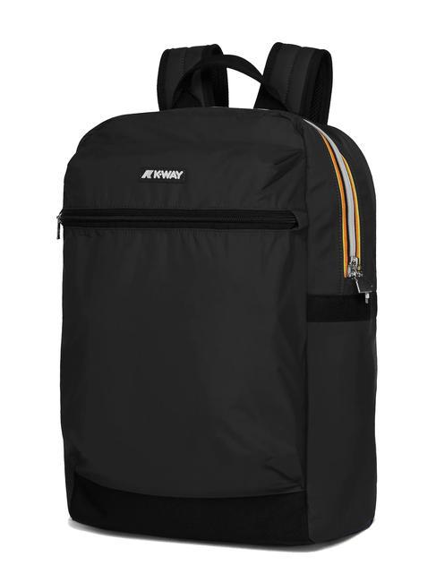 LAON Nylon backpack black pure - Backpacks & School and Leisure