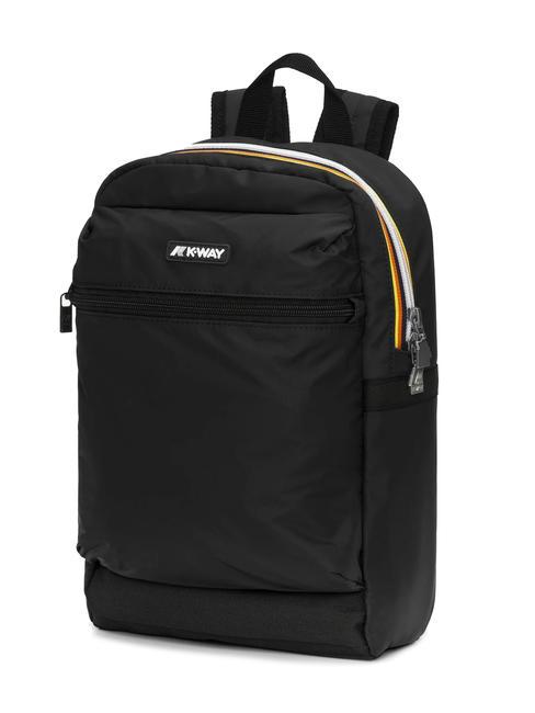 LAON Small nylon backpack black pure - Backpacks & School and Leisure