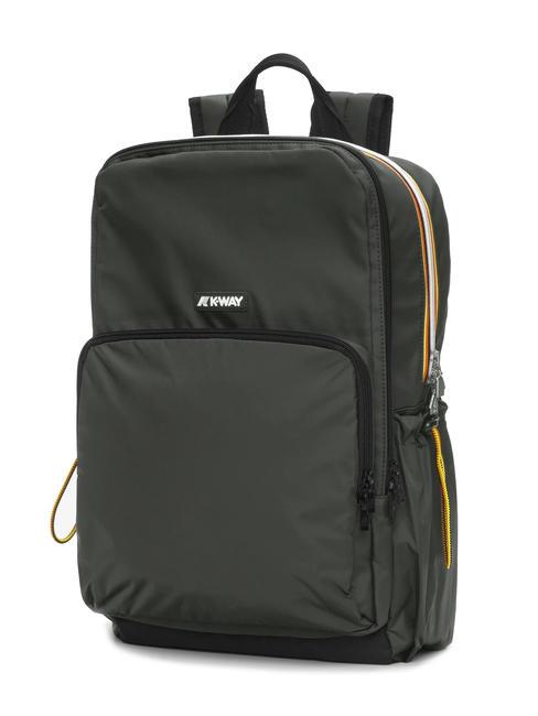GIZY Nylon backpack for 15" laptop green blackish - Laptop backpacks