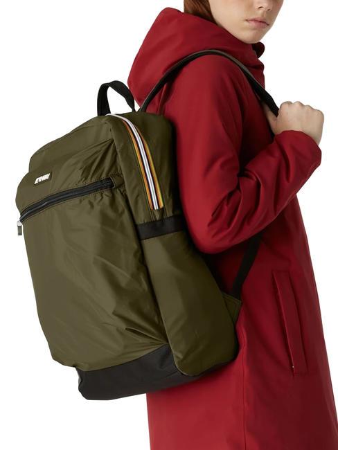 LAON Nylon backpack green blackish - Backpacks & School and Leisure